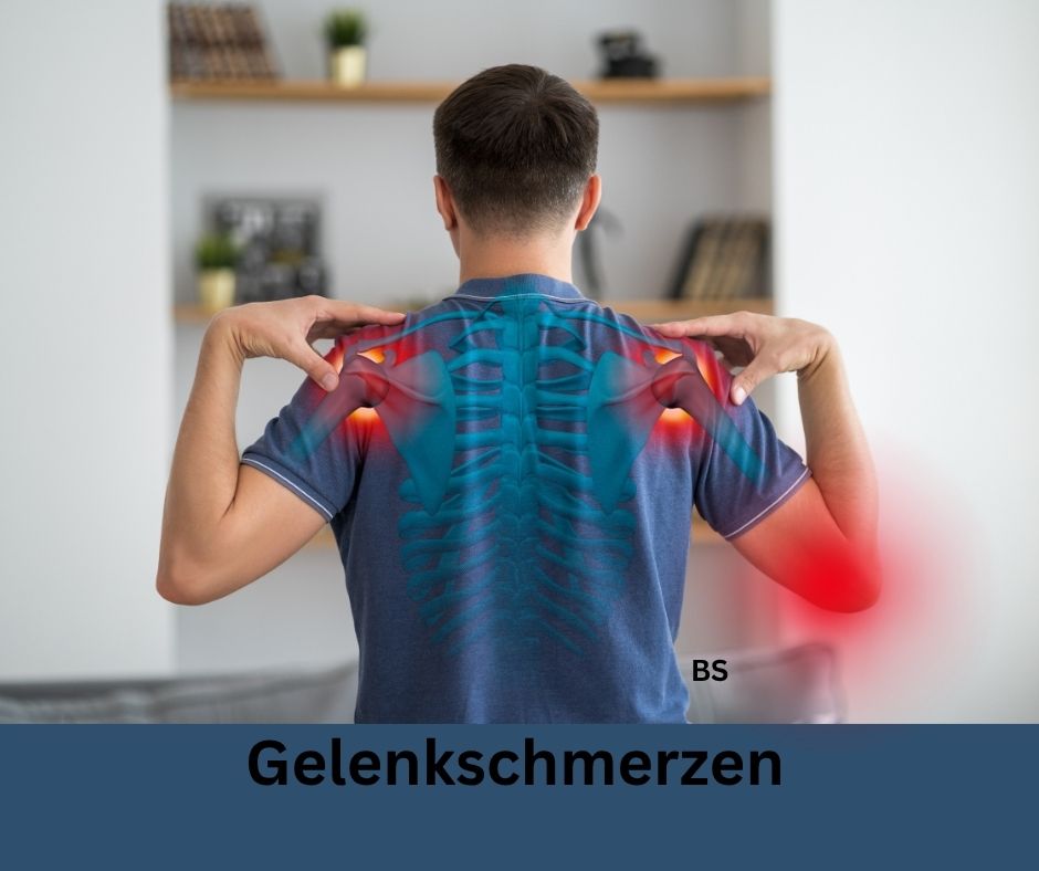 Gelenkschmerzen an den Schultern und Elenbogen.