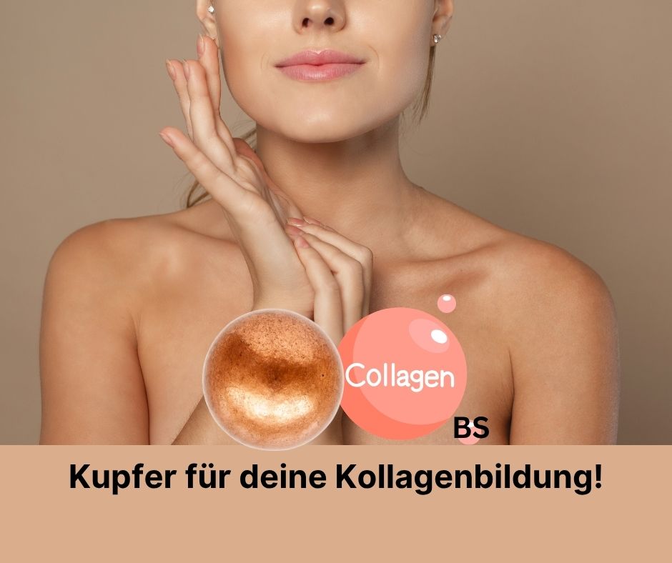 Kupfer für deine Kollagenbildung! - Vital Supplements Kupfer für die Kollagenbildung! Eine Frau mit schöne Glatte Haut.